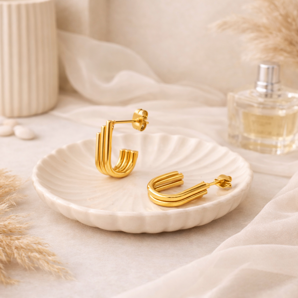 Claudia Ribbed Earrings