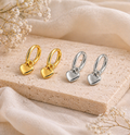 Lumi Heart Huggies Earrings