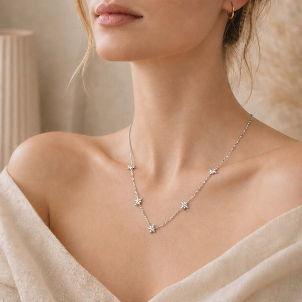 Star Cubic Zirconia Necklace