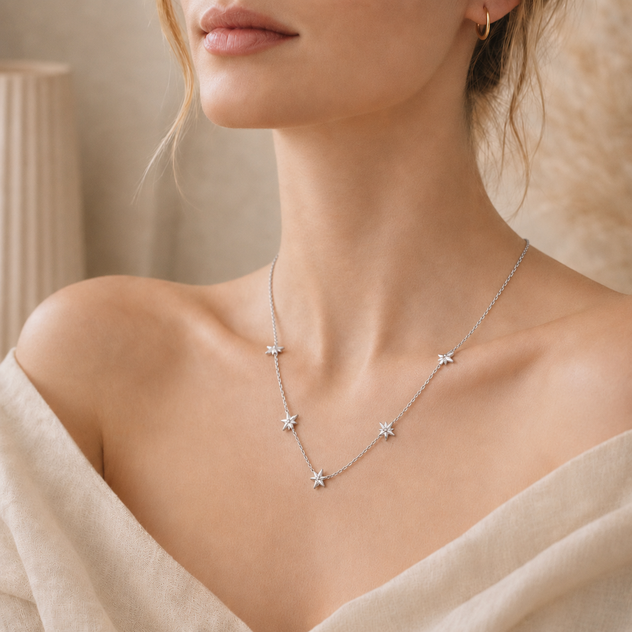 Star Cubic Zirconia Necklace